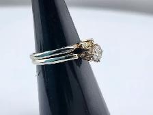 18 Kt. White Gold Cast Engagement Ring - 0.46ct. (#7517) - Photo 3