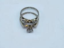 18 Kt. White Gold Cast Engagement Ring - 0.46ct. (#7517) - Photo 5