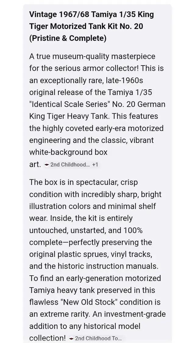 Tamiya King Tiger Tank - Photo 2