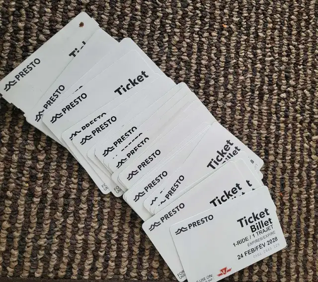 Presto Tickets  $2.50 Each Brand New 100% Garaunteed