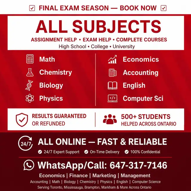 Economics Exam Help Toronto – Micro Macro Econ assignment help