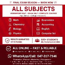 Economics Exam Help Toronto – Micro Macro Econ assignment help