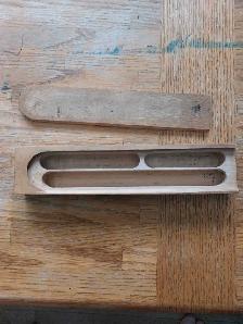 vintage wooden pencil case