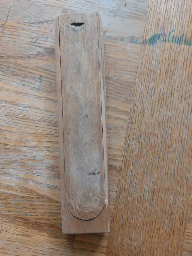 vintage wooden pencil case - Photo 3