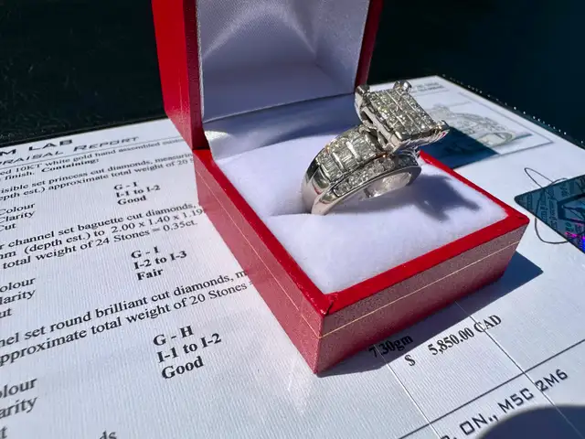 #820 - 10kt White Gold, 2.03 Carat Diamond Ring, Size 7.5 - Photo 4