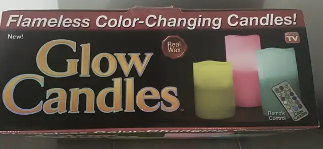 For Sale - Glow candles - set of 3 - $15