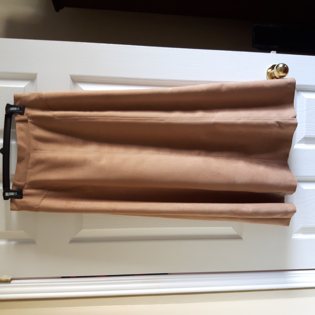 JUPE LONGUE NEUVE VELOUR BEIGE GR12FEM TAILLE 29'AJUSTABLE$15.00 - Photo 2