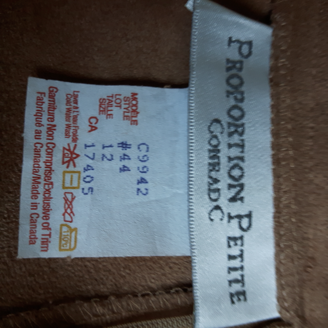 JUPE LONGUE NEUVE VELOUR BEIGE GR12FEM TAILLE 29'AJUSTABLE$15.00 - Photo 4