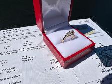 #841 - 14kt Yellow Gold, .59 CTW Diamond Engagement Ring, Size 6 - Photo 5