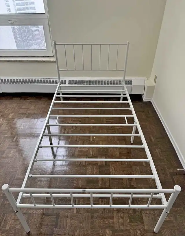 Single Size bed frame with mattress