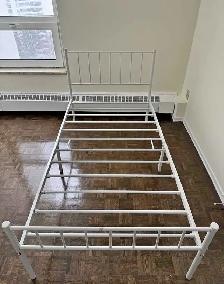 Single Size bed frame with mattress