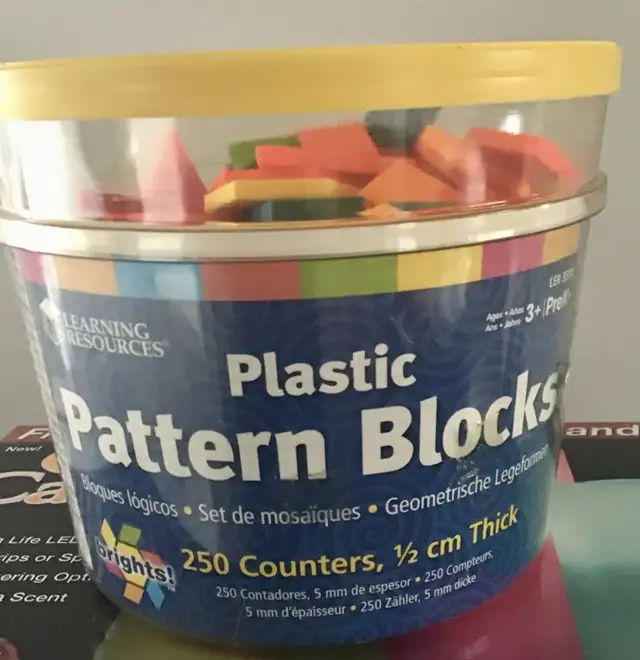 For Sale - Plastic pattern blocks - 250 count