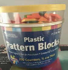 For Sale - Plastic pattern blocks - 250 count