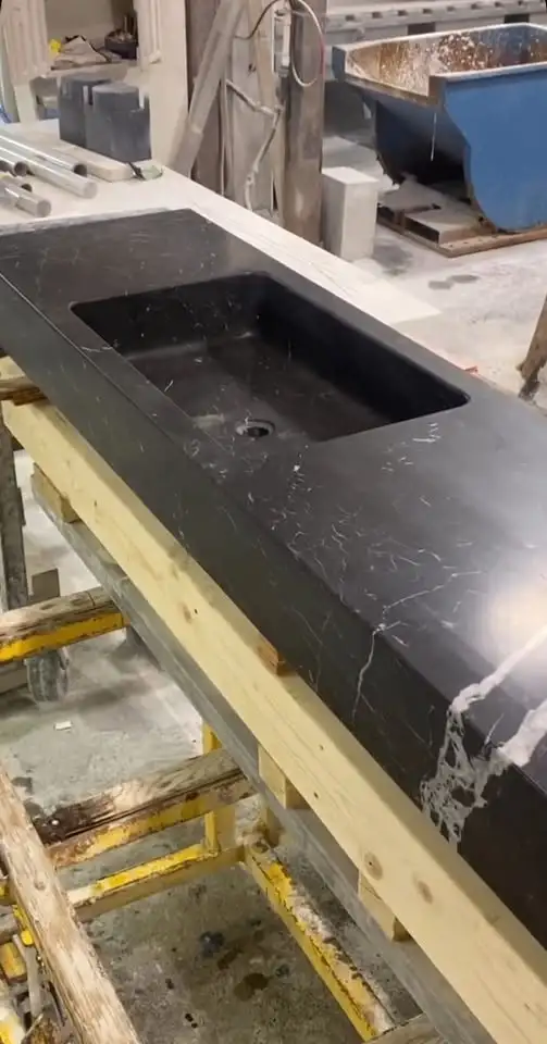 Luxury Custom Quartz &Marble Integrated Sink Vanity Tops - Photo 2