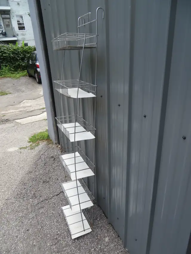 ETAGERE RACK GRIS EN METAL 6 TABLETTES TB ETAT - Photo 2