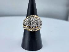 10 Kt. Yellow Gold Cluster Ring - 2.00 ct. (#7522)