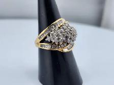 10 Kt. Yellow Gold Cluster Ring - 2.00 ct. (#7522) - Photo 3