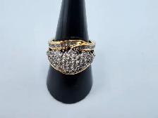 10 Kt. Yellow Gold Cluster Ring - 2.00 ct. (#7522) - Photo 4