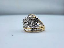 10 Kt. Yellow Gold Cluster Ring - 2.00 ct. (#7522) - Photo 5