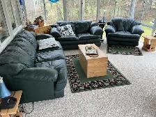 3-Piece Leather Sofa Set for FREE