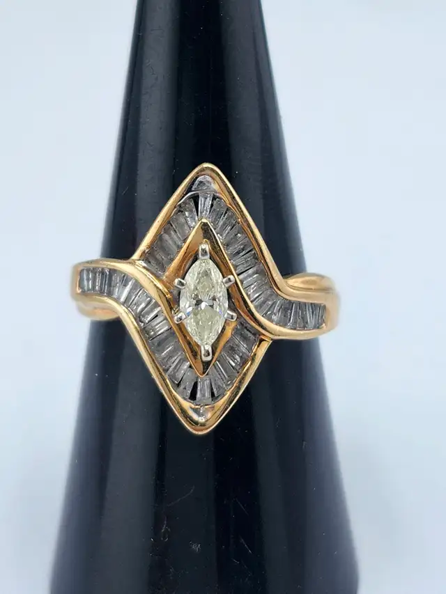 10 Kt. Yellow Gold Cast Fashion Ring - 1.43ct. (#7521) - Photo 2