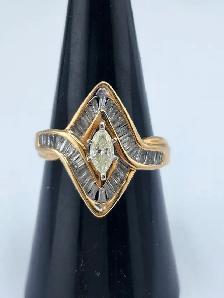 10 Kt. Yellow Gold Cast Fashion Ring - 1.43ct. (#7521) - Photo 2