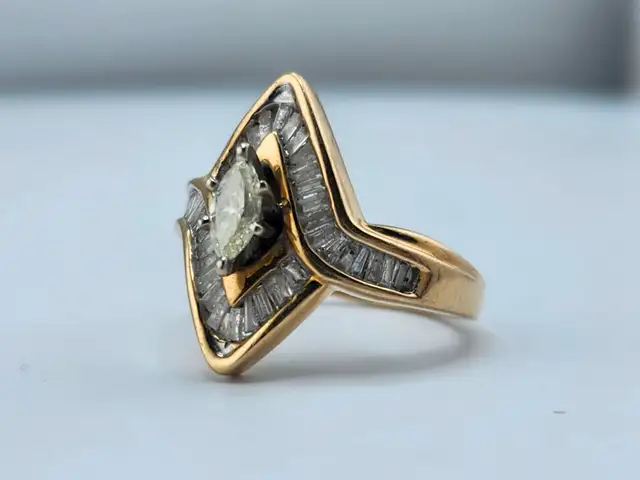 10 Kt. Yellow Gold Cast Fashion Ring - 1.43ct. (#7521) - Photo 5