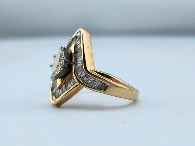 10 Kt. Yellow Gold Cast Fashion Ring - 1.43ct. (#7521) - Photo 6