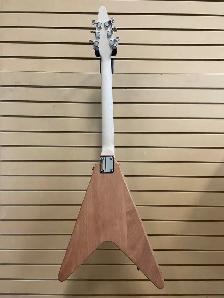 Electric Guitar Flying V Natural - Photo 3
