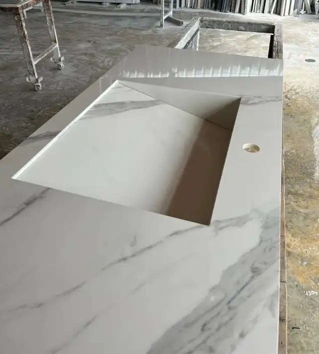 Single Bowl Undermount Sink – Elegant Modern Finish - 6474934330