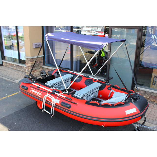 12 ft Inflatable Boat —Aluminum Transom, Built for Canadian Lake - Photo 9