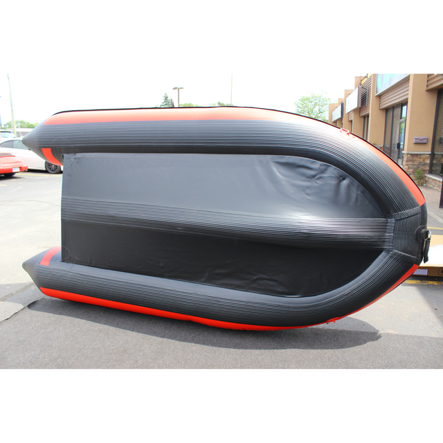 12 ft Inflatable Boat Heavy Duty PVC, Aluminum Floor, Full Cover - Photo 5