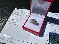 #844 - .925 Sterling, 1/2 Carat Diamond Ring, Size 7 - Photo 2