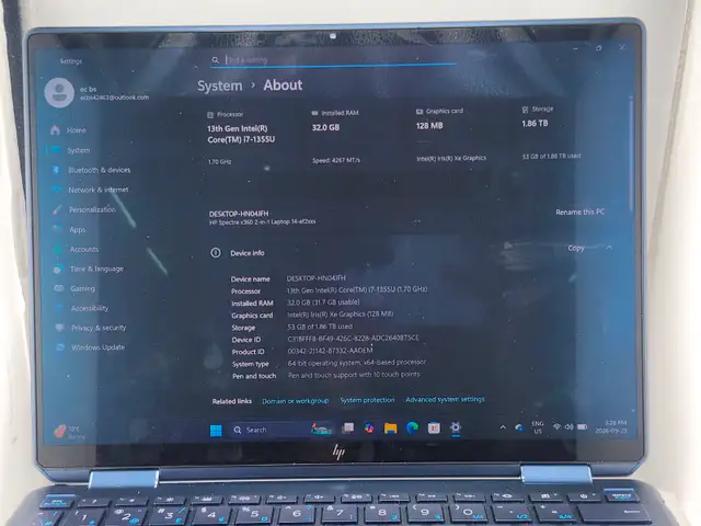 HP Spectre x360 13.5' OLED Touchscreen 2-in-1 Laptop (#42463) - Photo 2