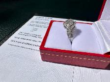 #832 - 14kt White Gold, 1.00 CTW Diamond Cluster Ring, Size 7 - Photo 4