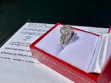 #832 - 14kt White Gold, 1.00 CTW Diamond Cluster Ring, Size 7 - Photo 5