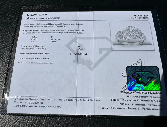 #832 - 14kt White Gold, 1.00 CTW Diamond Cluster Ring, Size 7 - Photo 8