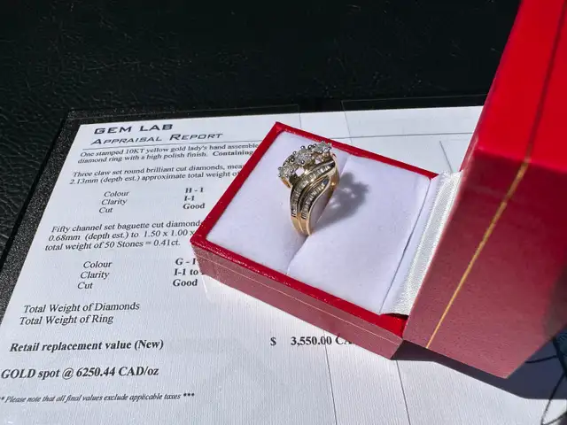 #830 - 10kt Yellow Gold, .86 CTW Custom Diamond Ring, Size 7 - Photo 2