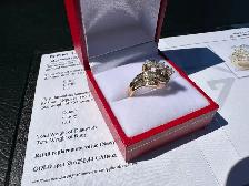 #830 - 10kt Yellow Gold, .86 CTW Custom Diamond Ring, Size 7 - Photo 3