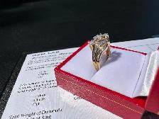 #830 - 10kt Yellow Gold, .86 CTW Custom Diamond Ring, Size 7 - Photo 4