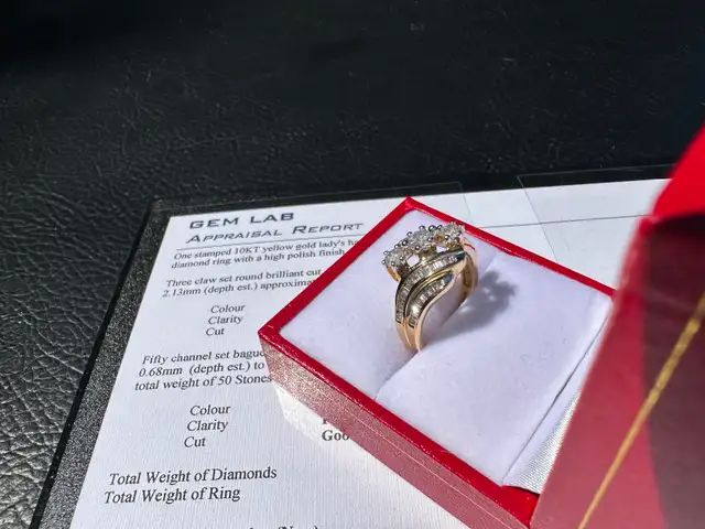 #830 - 10kt Yellow Gold, .86 CTW Custom Diamond Ring, Size 7 - Photo 5