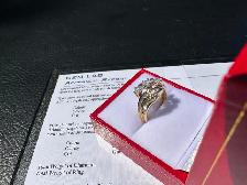 #830 - 10kt Yellow Gold, .86 CTW Custom Diamond Ring, Size 7 - Photo 5