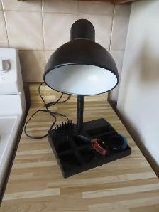 LAMPE DE BUREAU CATALINA ANNEAUX COULEUR FONCT TB - Photo 2