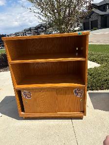 oak tv stand