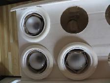 3 LUMINAIRES  ENCASTRES INT/EXT NEUF