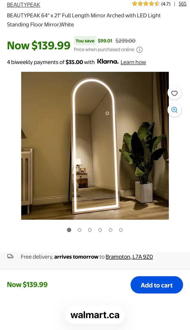 LED Full Length Mirror