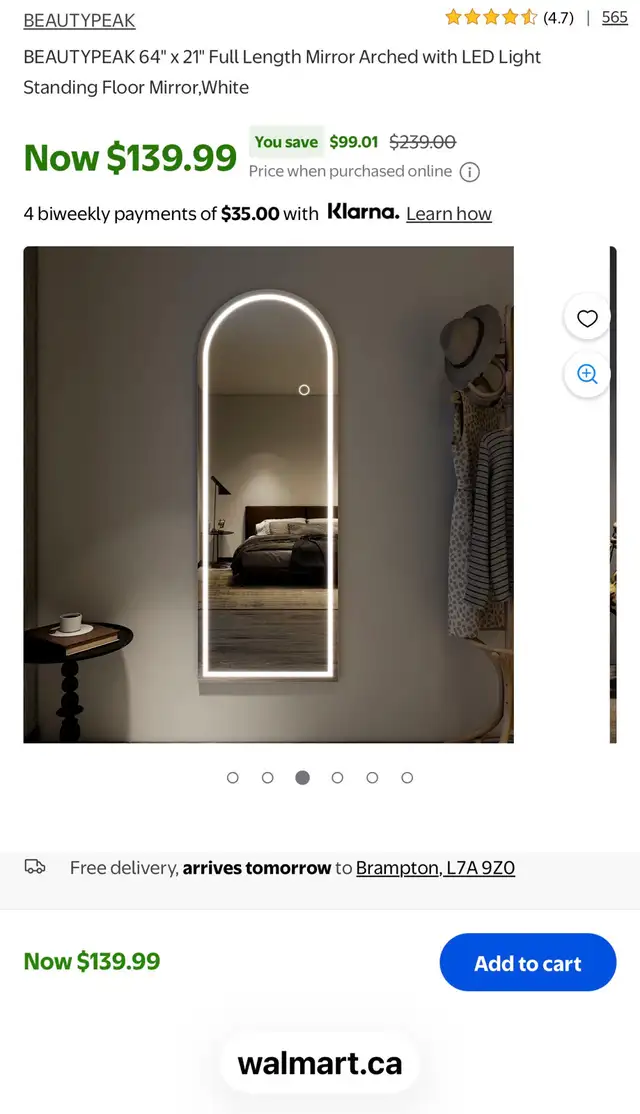LED Full Length Mirror - Photo 3