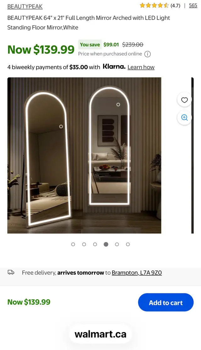 LED Full Length Mirror - Photo 4