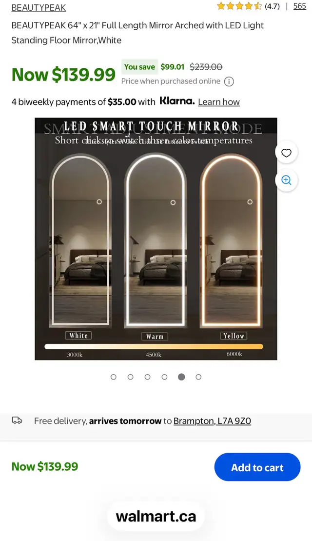 LED Full Length Mirror - Photo 5