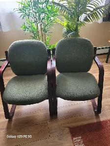 Two chairs sleek design